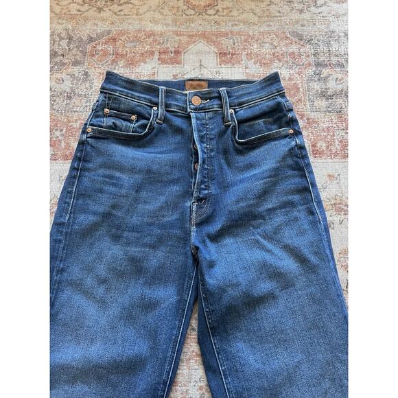Mother The Tripper Ankle Fray Jeans Change Is In The Air Jeans Size 26 Stretch - Picture 2 of 11
